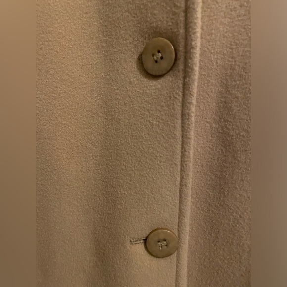 Jones New York Tan Camel Wool Cashmere Blend Long Hooded Coat Size 10 - Picture 2 of 16